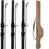 Canne Carpe Korda Kaizen Green - 3 Cannes 13' - 4Lbs + Un Fourreau Offert