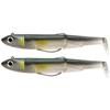 Kit Leurre Souple Arme Fiiish Double Combo Black Minnow 120 + Tete Plombee Off Shore - Ayu
