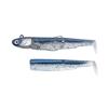 Kit Leurre Souple Arme Fiiish Combo Black Minnow 90 + Tete Plombee Extra Deep - Barracuda Blue