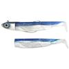 Kit Leurre Souple Fiiish Combo Black Minnow 105 + Tête Plombée Search - Barracuda Blue