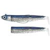 Kit Leurre Souple Arme Fiiish Combo Black Minnow 140 + Tete Plombee Off Shore - Barracuda Blue