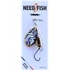Cuiller Tournante Need2fish La Tournante - 5G - Black And White Irisé