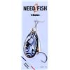 Cuiller Tournante Need2fish La Tournante - 8G - Black And White Irisé