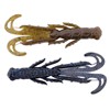 Leurre Souple X Zone Lures Scented Stealth Creature - 7Cm - Par 7 - Black Blue Flakes/Green Pumpkin Laminate