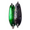 Cuiller Ondulante Crazy Fish Spoon Sly - 6G - Black Pink Dot Green Back