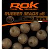 Perle Rok Fishing Rubber Beads - Brown Camo - 8Mm