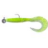 Leurre Souple Armé Powerline Jig Power Kvc 6.5 Monté - 16.5Cm - Chartreuse Ventre Nacré Translucide Pailleté