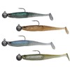 Pack Leurre Souple Armé Berkley Cullshad Slim - Clear Water Mix - 10Cm