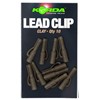 Clip Plomb Korda Safe Zone - Clip Plombs Argile - Sachets De 10