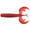 Leurre Souple N.S Black Hole Clarkii Hog Worm - 8Cm - Par 6 - Dark Red