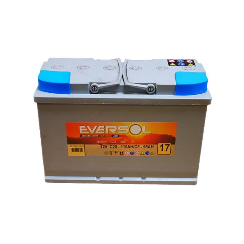 EVERSOL 12V 80AH 63AH : Batterie décharge lente