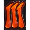 Queue De Rechange Headbanger Shad Replacement Tails - Par 3 - Fluo Orange - 16Cm
