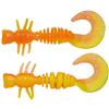 Leurre Souple Berkley Powerbait Power Curly - 4Cm - Par 12 - Fluorescent Orange-Sunshine Yellow