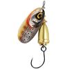 Cuiller Tournante Blue Fox Vibrax Gilded Single Barbless Hook N°1 - 4G - Gdbt