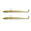 Kit Leurre Souple Arme Fiiish Double Combo Crazy Paddle Tail 120 + Tete Plombee Off Shore - Gold