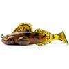 Leurre Souple Armé Live Target Goby Paddle Tail Rigged 3,3 - 8.5Cm - Green Brown