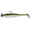 Leurre Souple Armé Powerline Shad Mis 5 - 12.7Cm - Par 3 - Kaki Ventre Nacré
