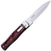 Couteau Mikov Predator Stonewash - Longueur Lame 10Cm - Bois Stabilisé Rouge/Noir