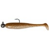 Leurre Souple Armé Powerline Shad Mis 6 - 15.2Cm - Par 2 - Marron/Ventre Translucide Pailleté