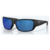 Lunettes Polarisantes Costa Schoolie 580P - Matte Black / Bleu Miroir