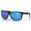 Lunettes Polarisantes Costa Trades 580G - Matte Black - Bleu Miroir