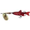Cuiller Tournante Evia Minnow Mod 11Bis Rouge - Or Points Rouges - N°1