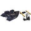 Float Tube Devaux Kayak Tube Cap-V1000 - Noir + Kit (Palmes, Pompe Et Porte-Canne)