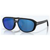 Lunettes Polarisantes Costa Street Heat 580P - Noir Mat - Bleu Miroir