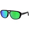 Lunettes Polarisantes Costa Street Heat 580P - Noir Mat - Green Miror