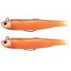Kit Leurre Souple Arme Fiiish Double Combo Black Minnow 120 + Tete Plombee Search - Orange Glow