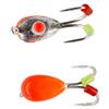 Leurre Mikado Ice Bug - 4Cm - Par 4 - Orange-Silver