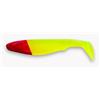 Leurre Souple Crazy Fish Slim Shaddy 3.2 - 8Cm - Par 5 - Red Head Chartreuse Glass
