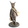 Figurine Bronze Avec Trompe Europ Arm - Renard