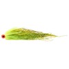 Streamer Fly Soul Flies Bauer's Pike Tube Pour Wiggle Queue - Uv Chartreuse