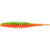 Leurre Souple Magic Trout T-Worm I-Tail - 6.5Cm - Par 6 - Vert-Orange Fluo