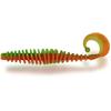 Leurre Souple Magic Trout T-Worm Twister - 5.5Cm - Par 6 - Vert-Orange Fluo