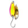 Cuiller Ondulante Crazy Fish Spoon Seeker - 2G - Yellow Pink Orange Gold Back