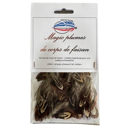Magic Pheasant Body Feathers Vesuna - 2 Gram - Water-Repellent Treated