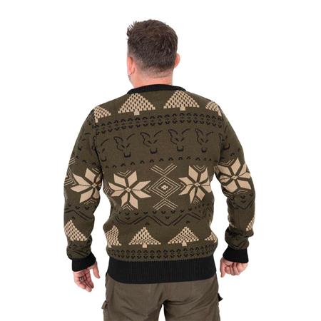 MAGLIONE UOMO - CACHI FOX FESTIVE JUMPER - KAKI