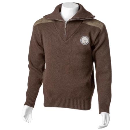 MAGLIONE UOMO CAMIONISTA - CHOCOLLEOAT BARTAVEL P62 CERF CAMIONNEUR - CHOCOLAT