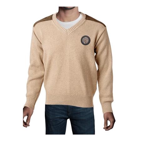 MAGLIONE UOMO COLLO V - BEIGE BARTAVEL P61 LIÈVRE COL V - BEIGE