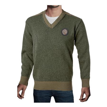 Maglione Uomo Collo V - Cachi Bartavel P61 Lièvre Col V - Kaki