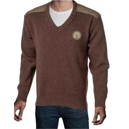 MAGLIONE UOMO COLLO V - CHOCOLATO BARTAVEL P61 CERF COL V - CHOCOLAT