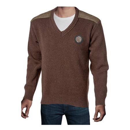 MAGLIONE UOMO COLLO V - CHOCOLLOAT BARTAVEL P61 LIÈVRE COL V - CHOCOLAT