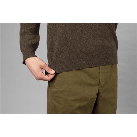 MAGLIONE UOMO - MARONE SCURO HARKILA ARRAN - MARRON FONCÉ