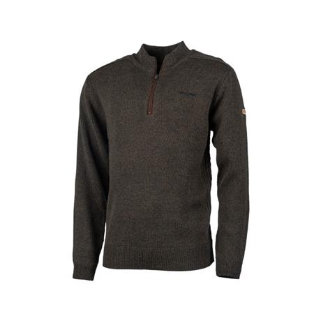 Maglione Uomo - Marone Treeland Col Zip T903 - Marron