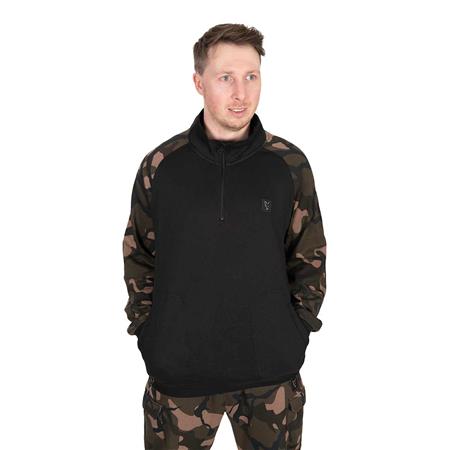 Maglione Uomo - Nero/Camo Fox Lw Black / Camo Qtr Zip - Noir/Camo