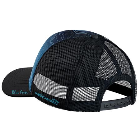 MAN CAP - BLACK/BLUE HOT SPOT DESIGN BATHYMETRY - NOIR/BLEU