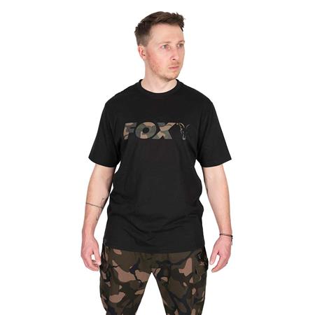 Man Fox Black/Camo Logo T-Shirt