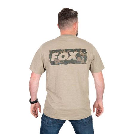 MAN FOX LW KHAKI LARGE PRINT T